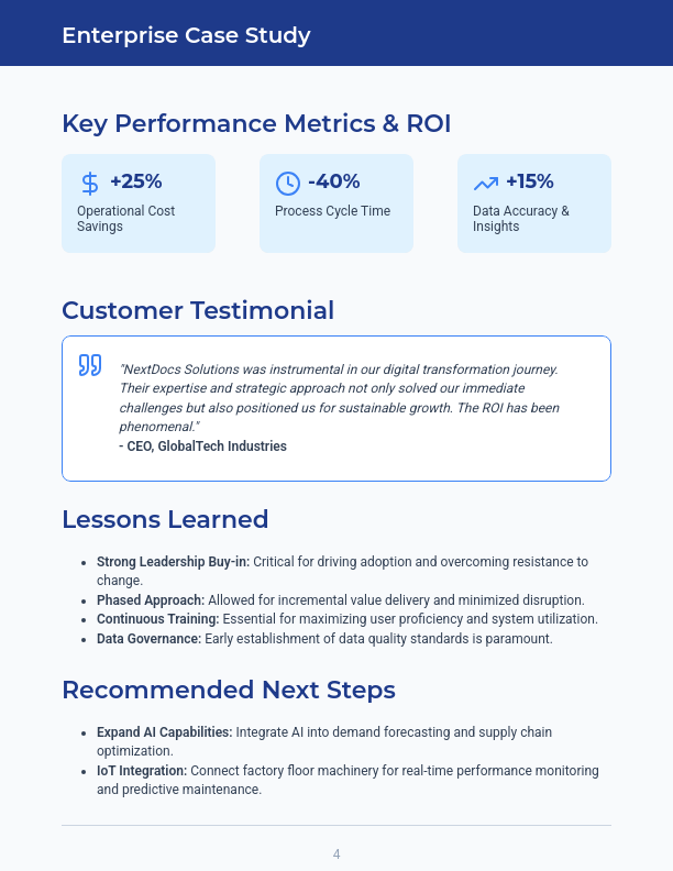 Enterprise Digital Transformation Case Study